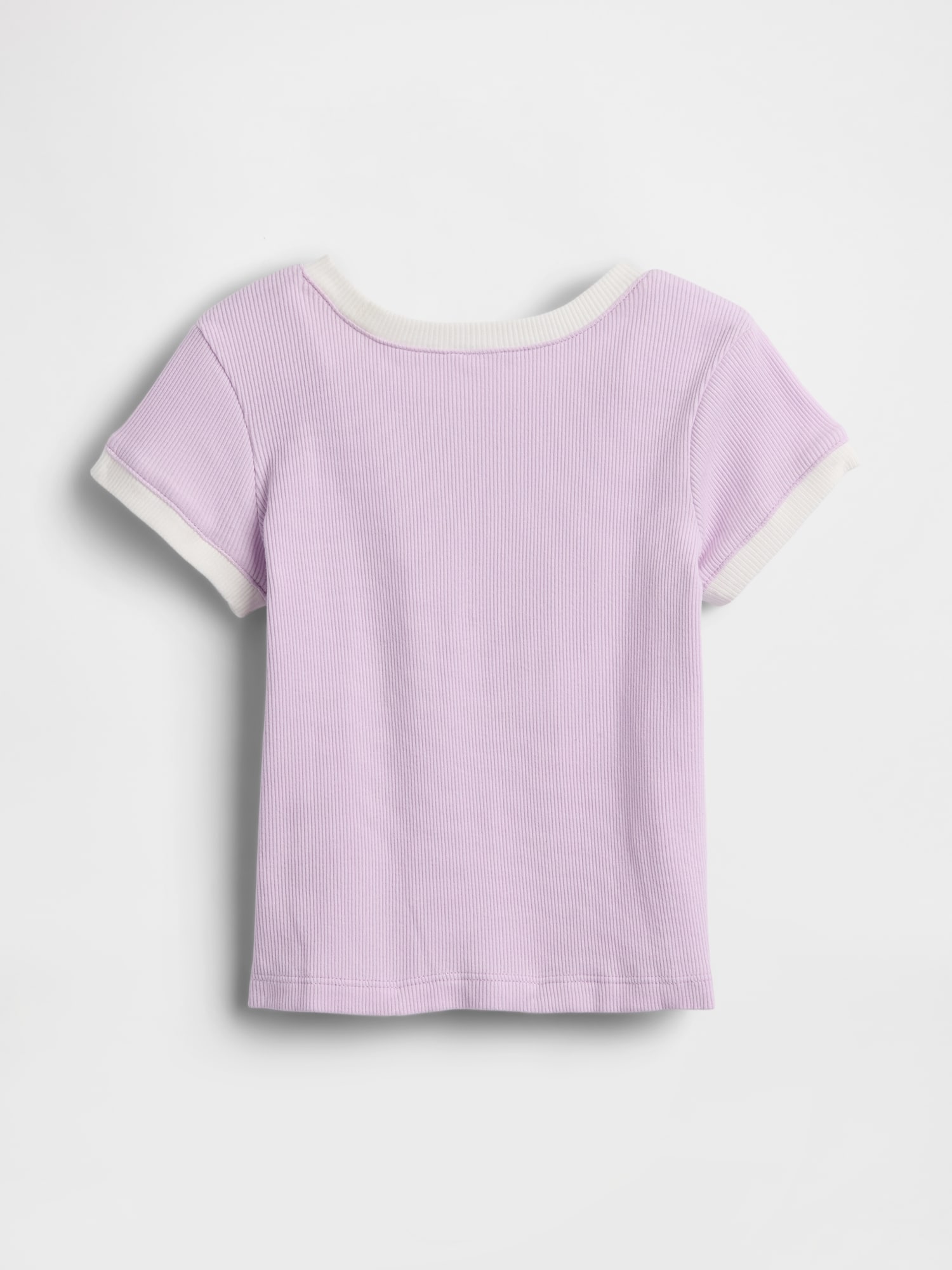 babyGap GAPロゴ リブ リンガーTシャツ-1