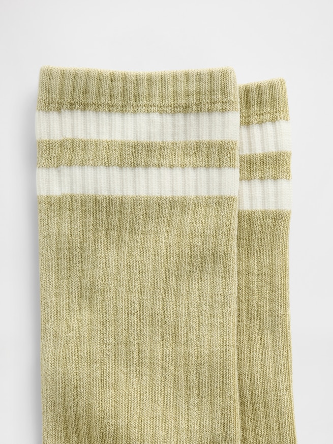 バーシティスタイル クルーソックス-1