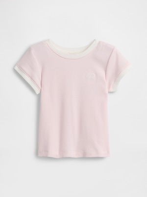 babyGap GAPロゴ リブ リンガーTシャツ