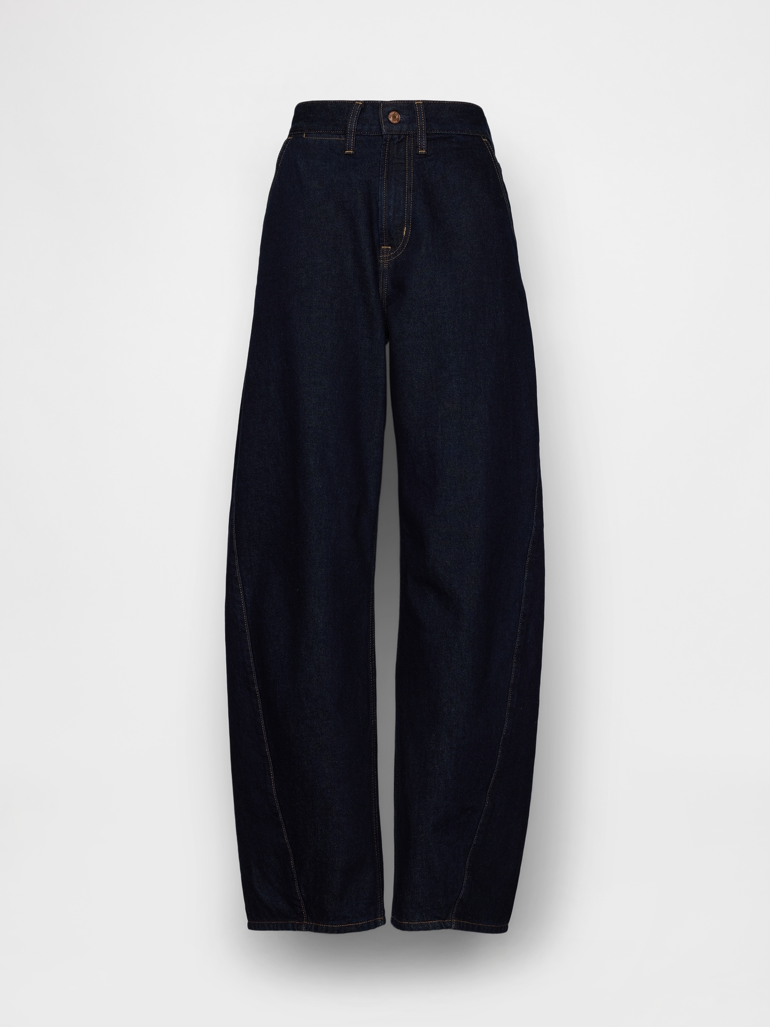 ハイライズ バギー バレルデニム-4