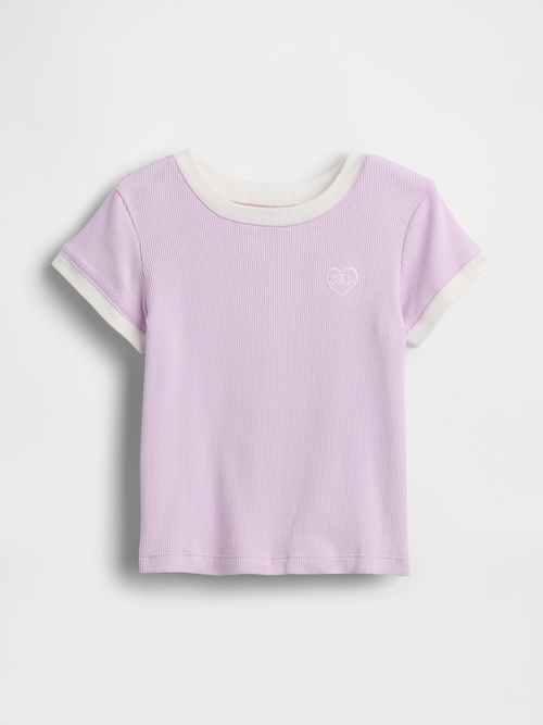 babyGap GAPロゴ リブ リンガーTシャツ