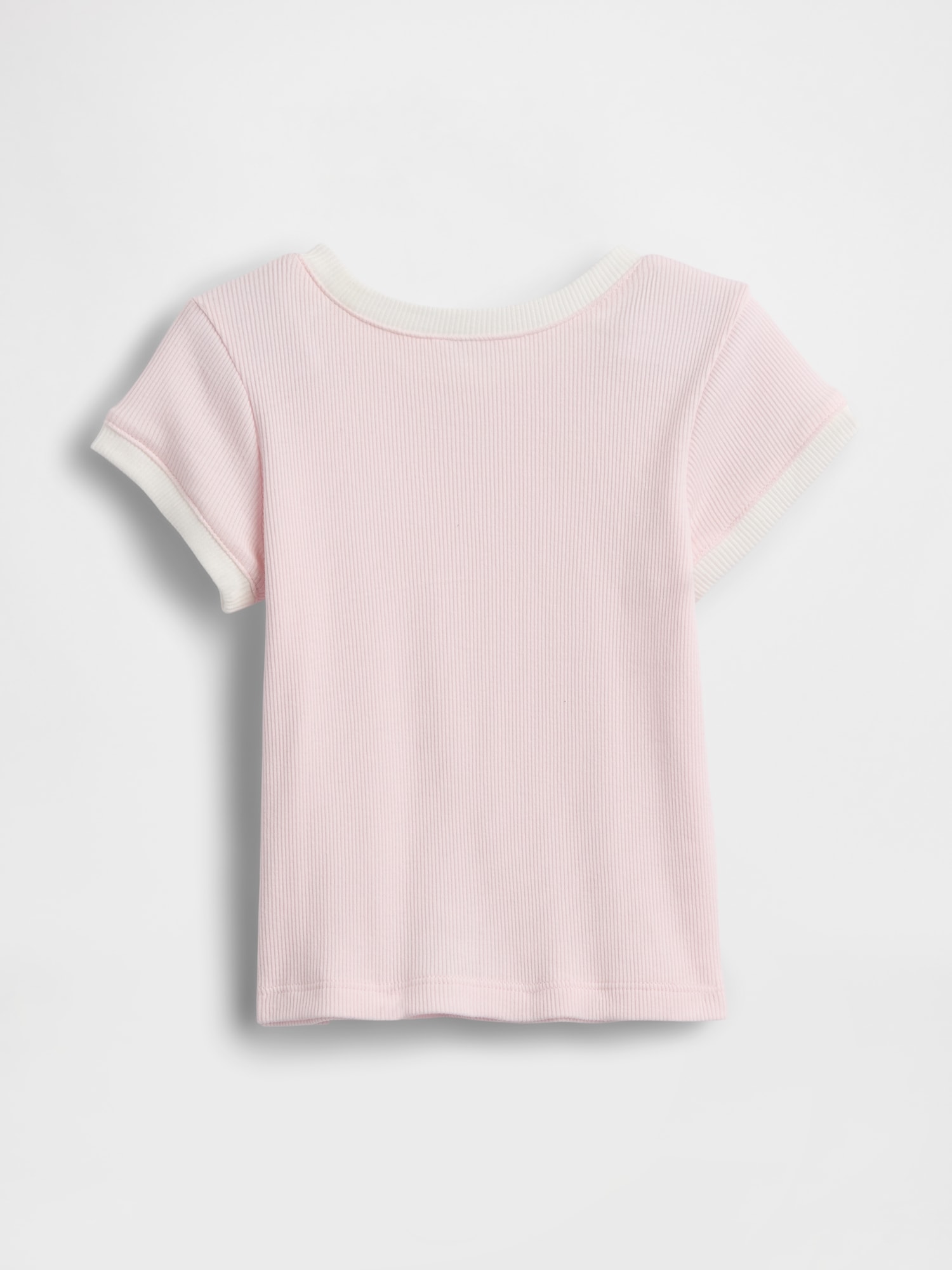 babyGap GAPロゴ リブ リンガーTシャツ-1