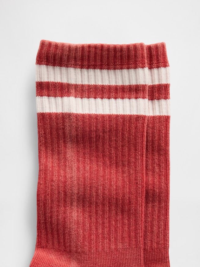 バーシティスタイル クルーソックス-1