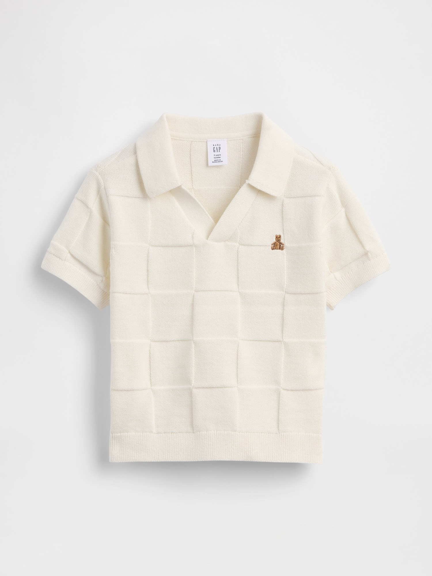 Baby & Toddler Johnny-Collar Checkered Sweater