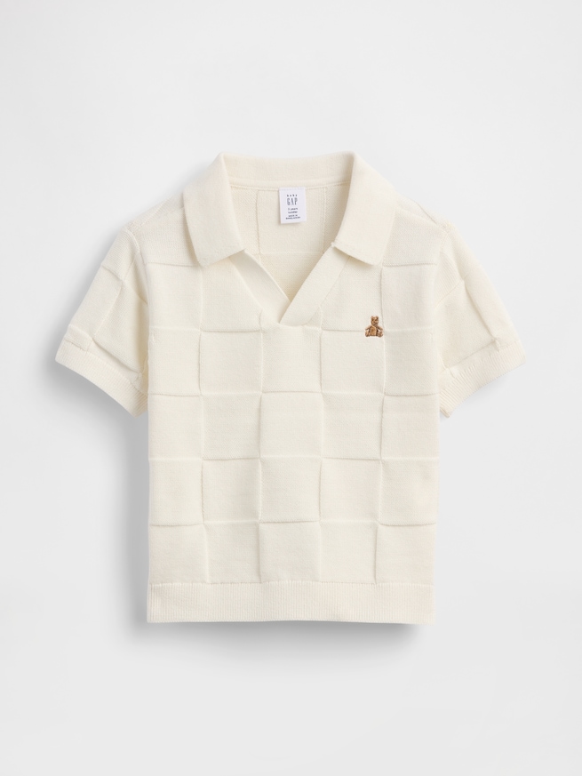 ジョニーカラー ブロックチェック セーター-0