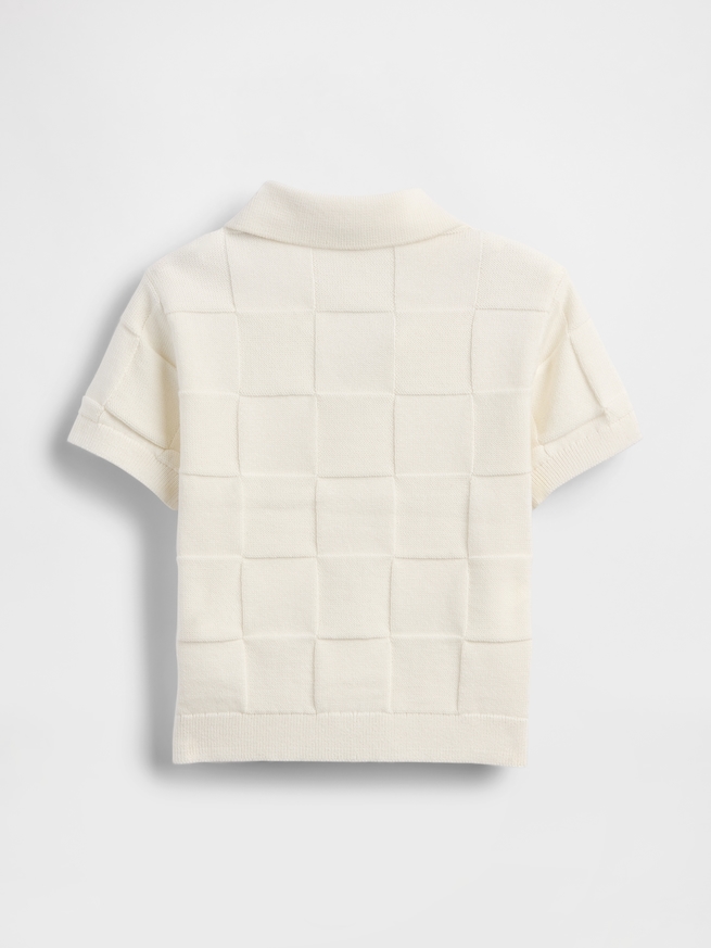 ジョニーカラー ブロックチェック セーター-1