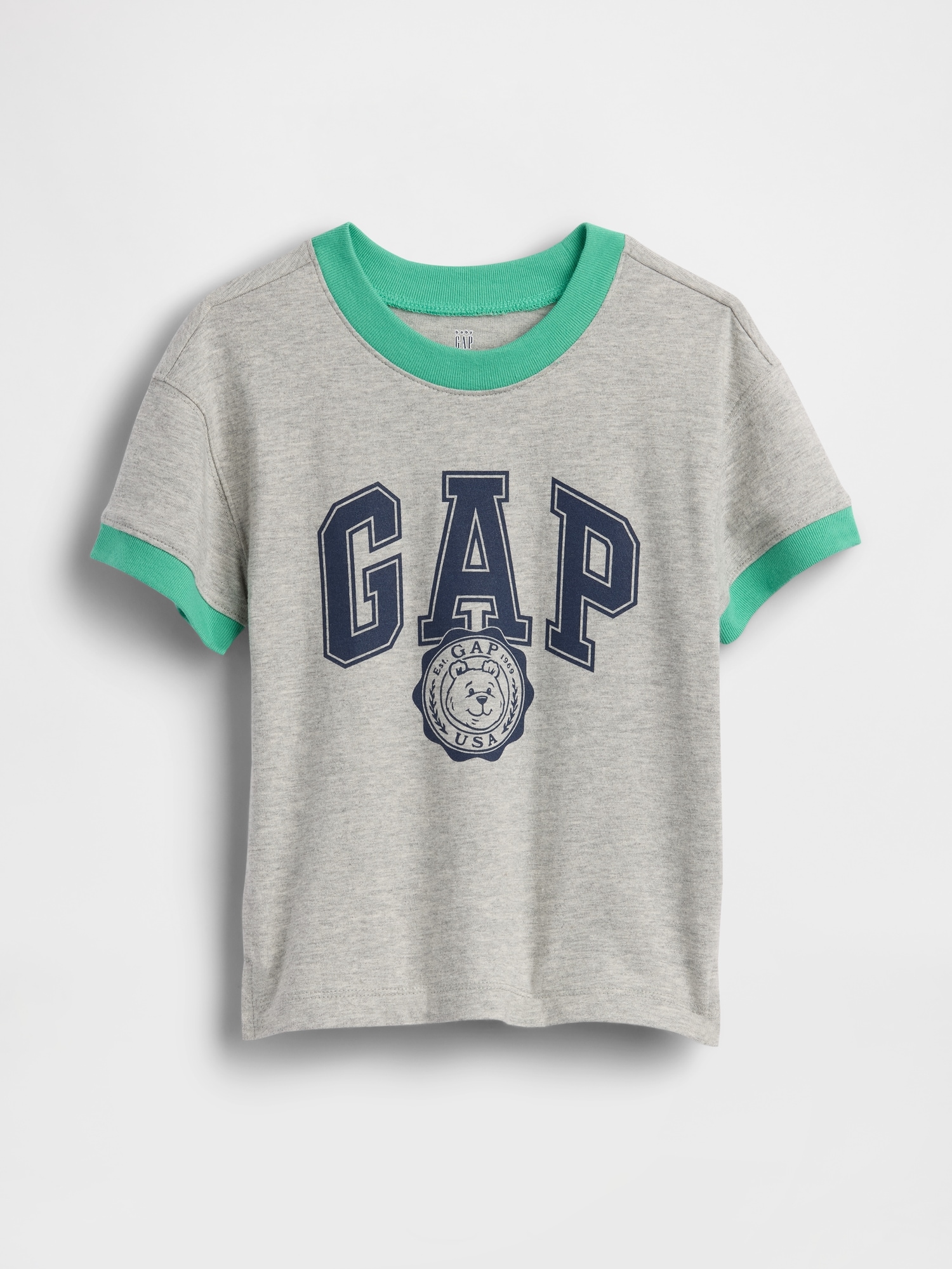 GAPロゴ リンガーTシャツ (幼児・ベビー)-0