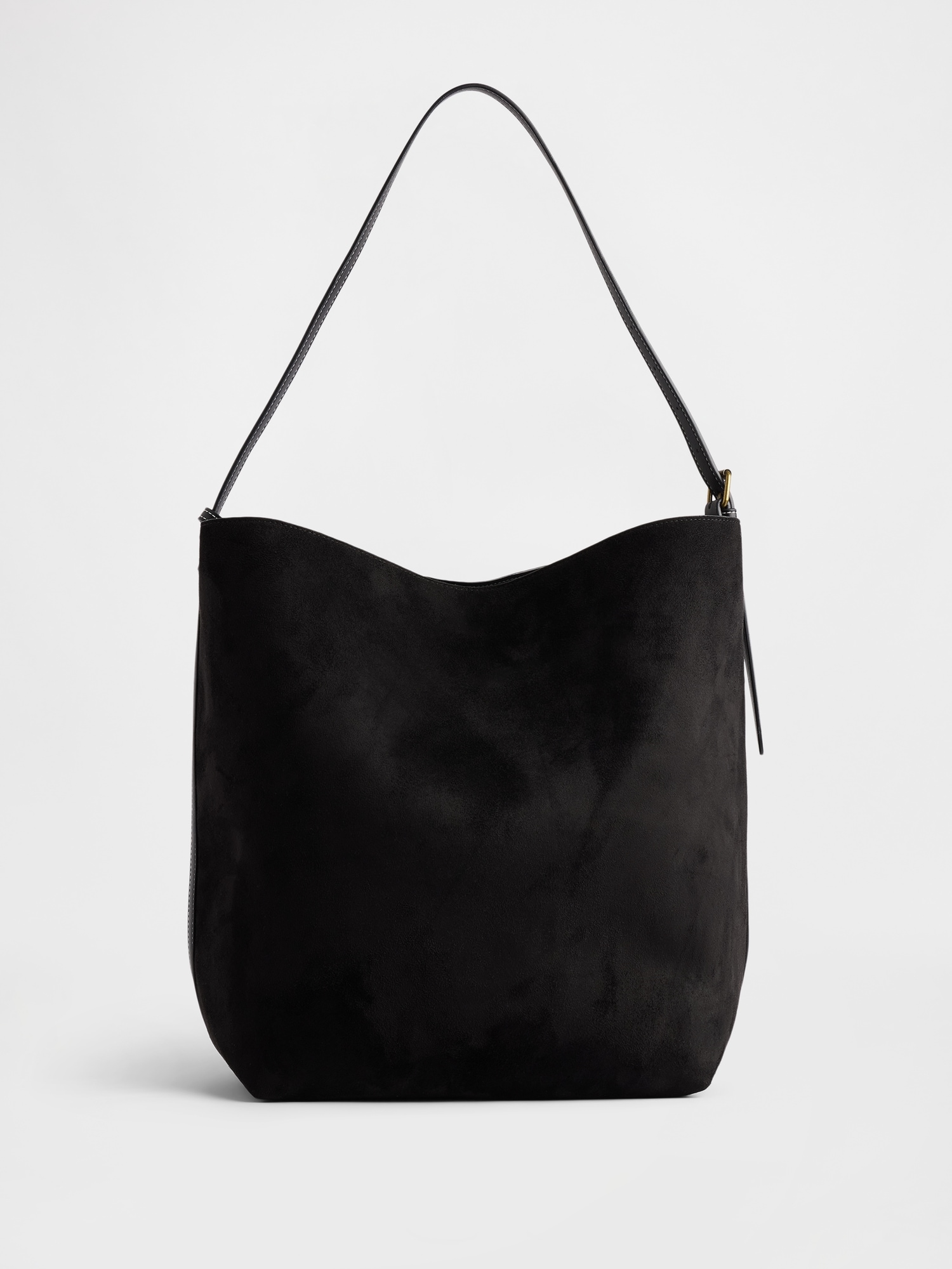 Vegan Suede Bucket Bag