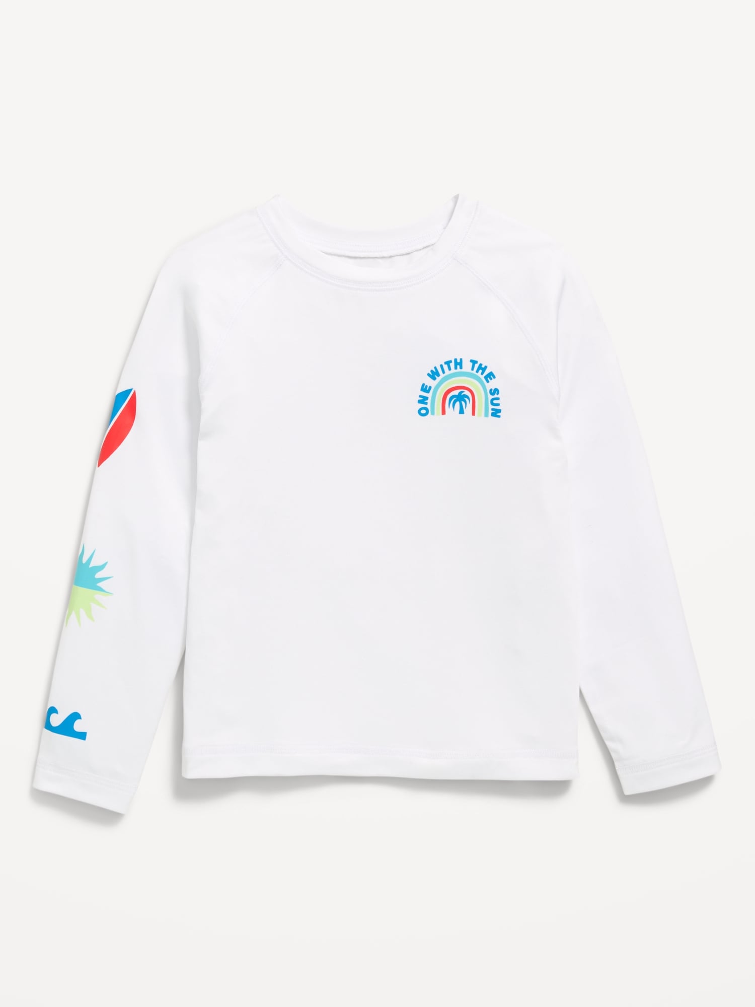 HAUT DE MAILLOT ANTI-UV À MANCHES LONGUES À IMPRIMÉ POUR TOUT-PETIT