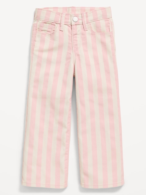 Baggy Striped Wide-Leg Pants for Toddler Girls
