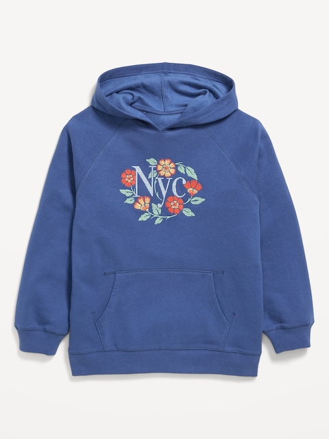 Oversized Embroidered Pullover Hoodie for Boys