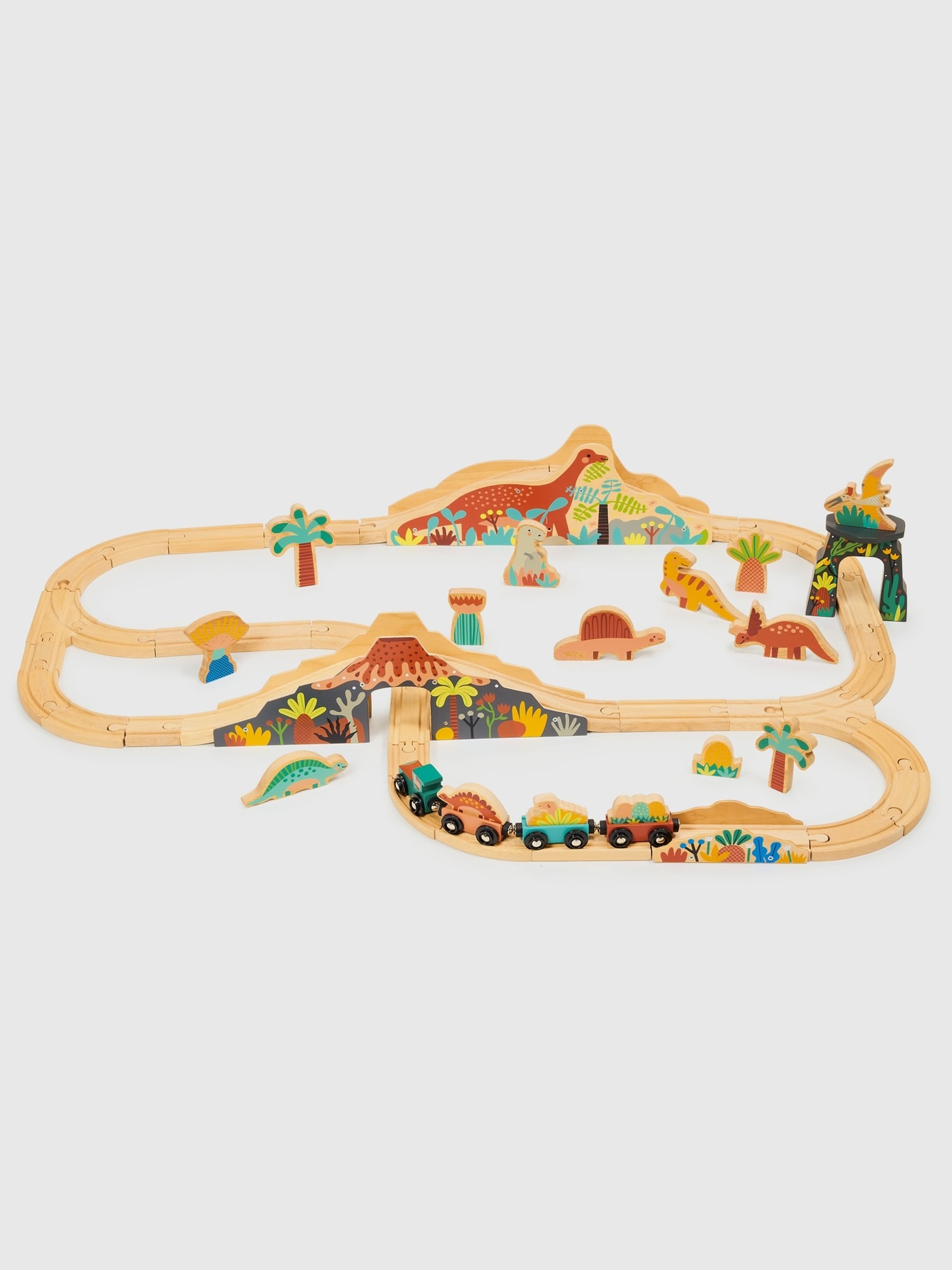 Lost World Dinosaur Railway Set