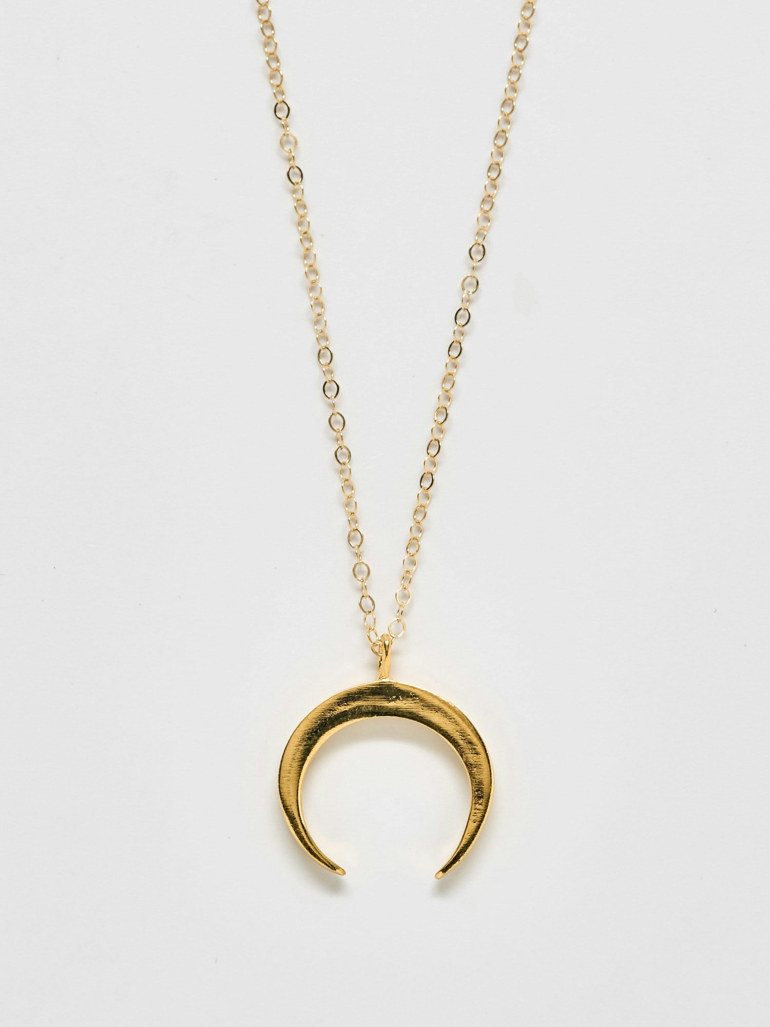 Admiral Row Gold Crescent Moon Necklace