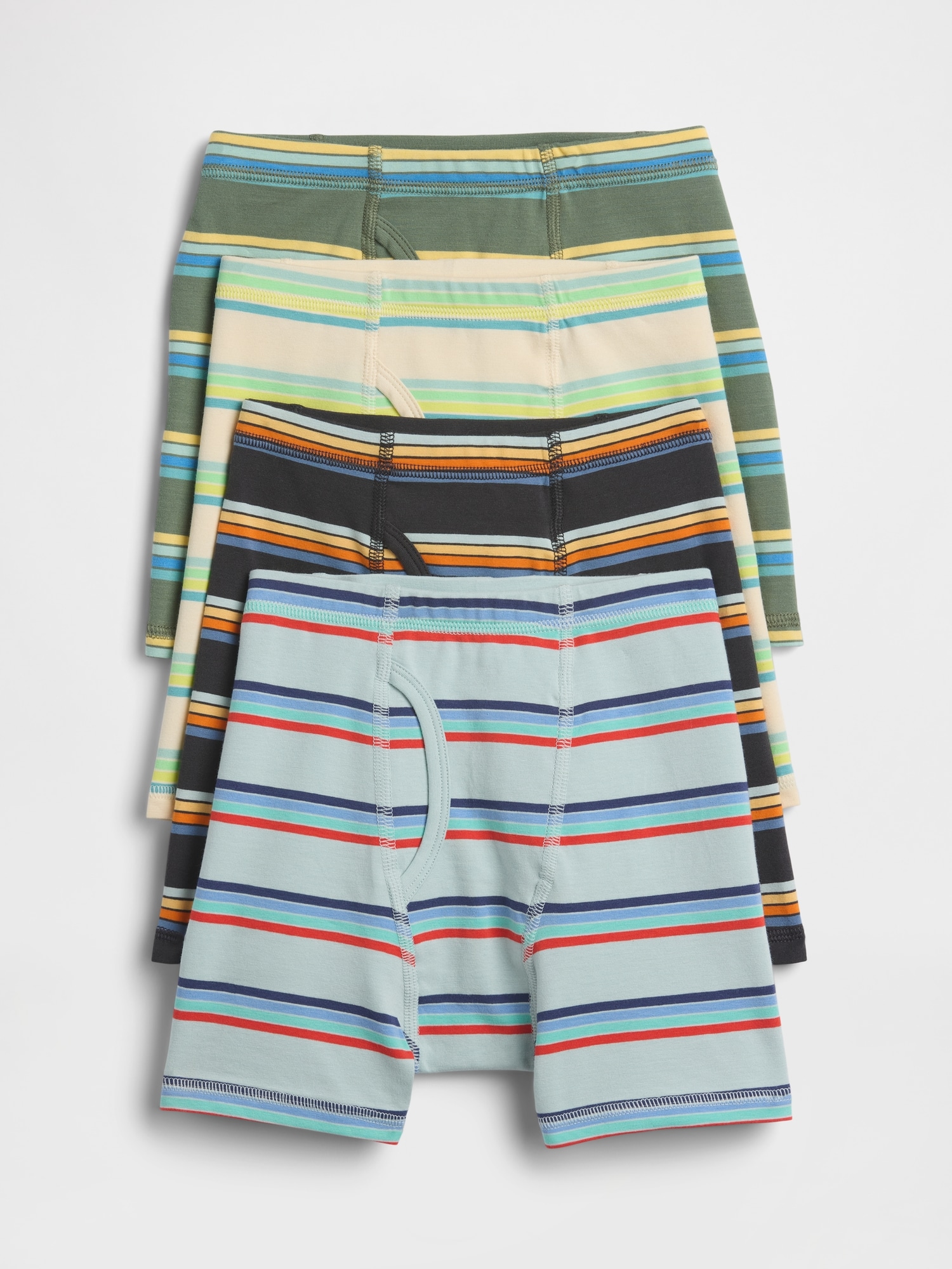 Kids Stripe Boxer Briefs (4-Pack)