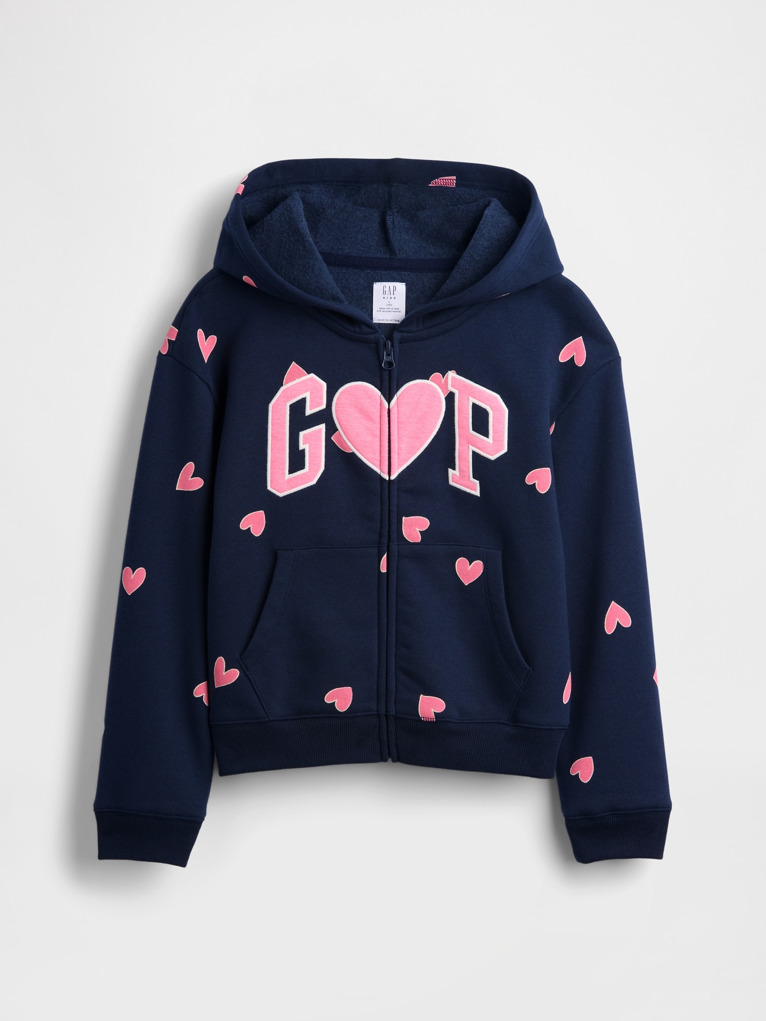 リラックスフィット GAPロゴ ジップアップパーカー (キッズ)-1