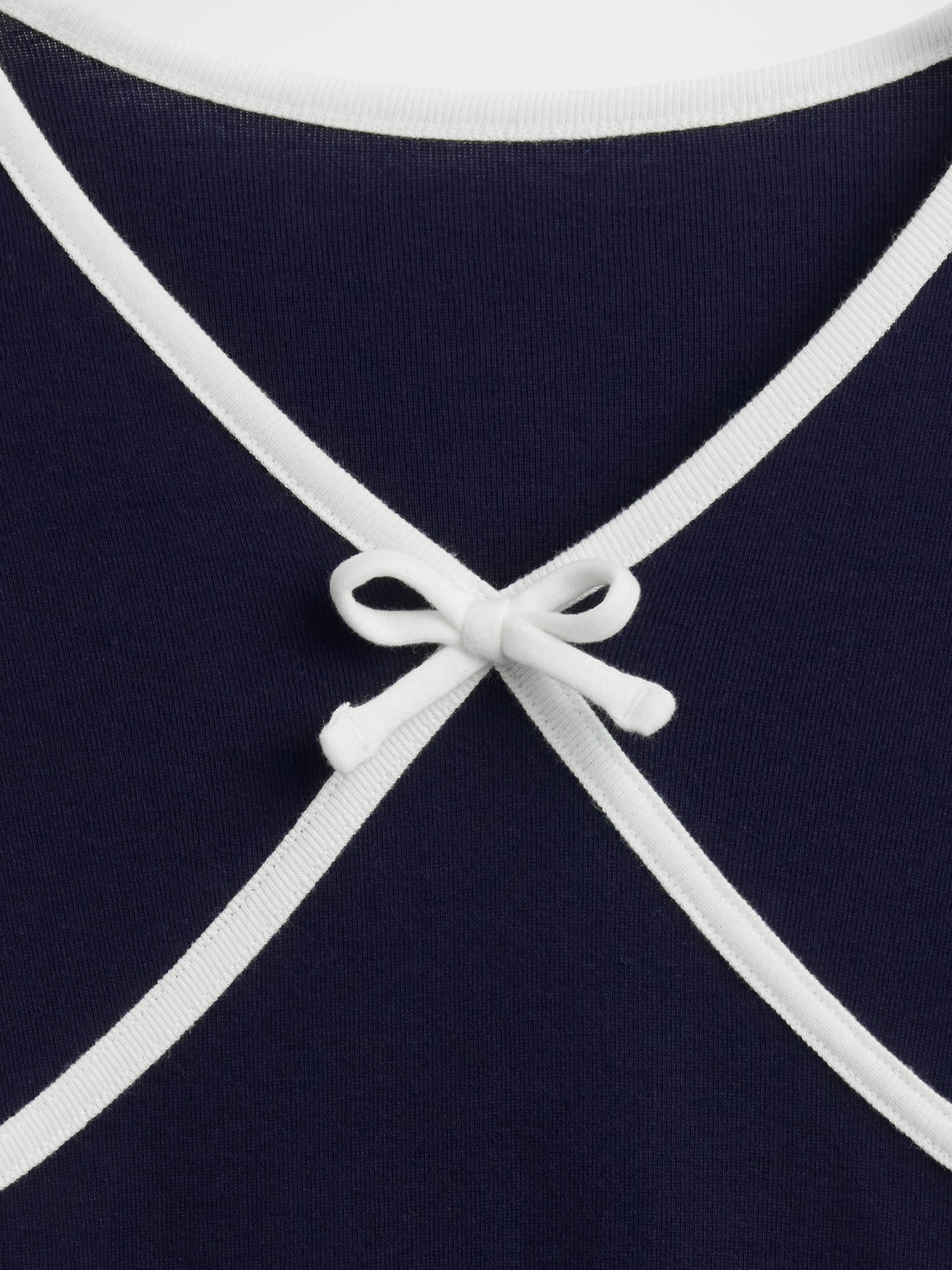 フロントクロス リボンTシャツ-3