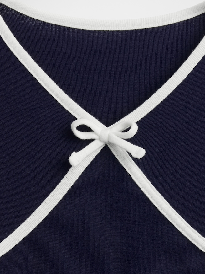 フロントクロス リボンTシャツ-3