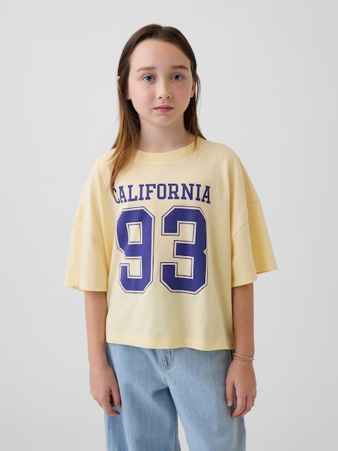 T-SHIRT SURDIMENSIONNÉ À COUPE DROITE À IMPRIMÉ «NEW YORK » POUR ENFANT