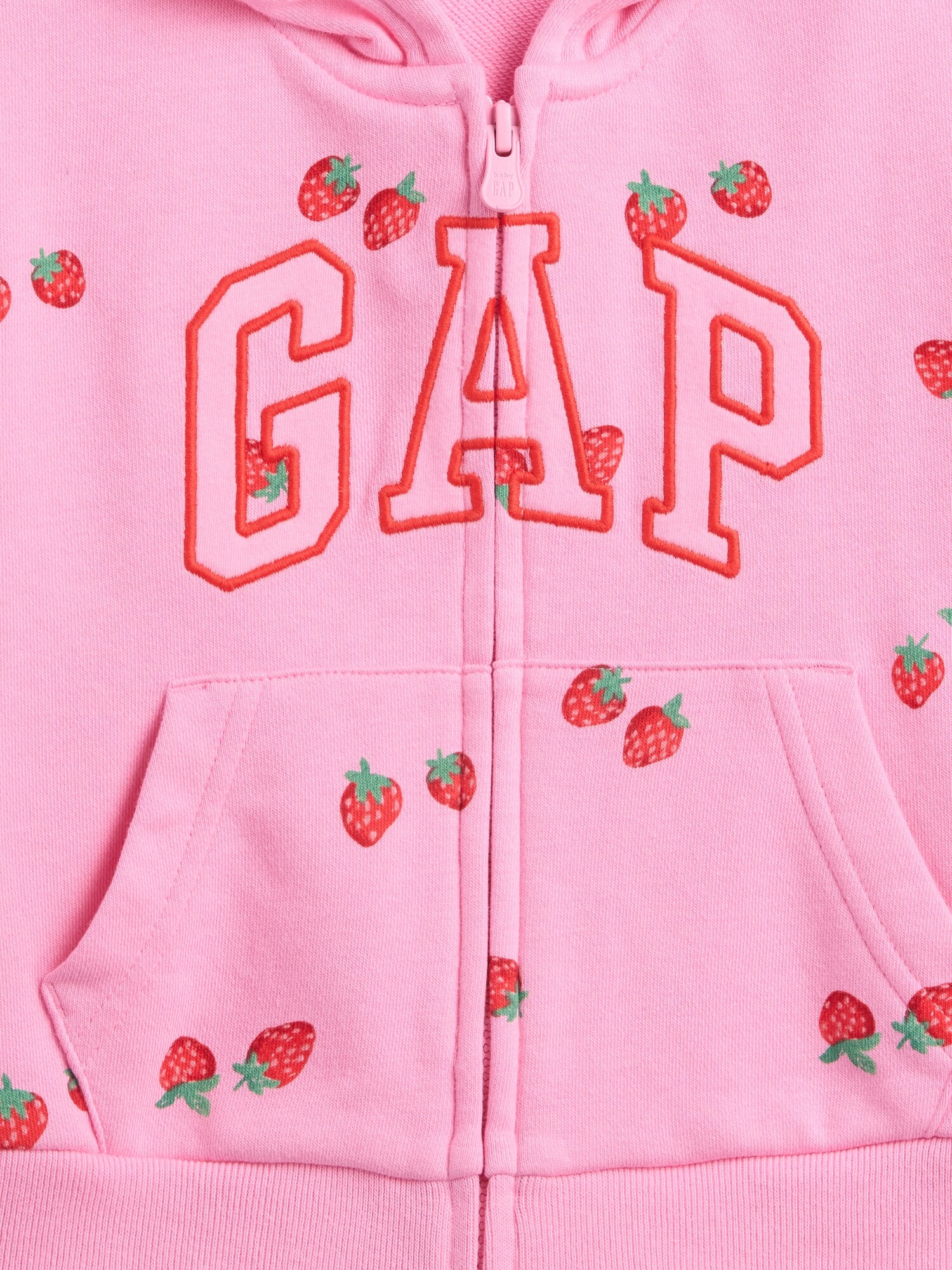 babyGap リラックスフィット GAPロゴ フレンチテリー ジップアップパーカー-2