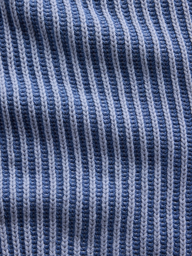 コットン100% バレルスリーブ クロップドセーター-3