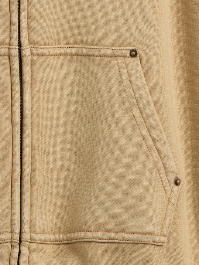 ヴィンテージソフト リラックスフィット ジップアップパーカー (キッズ)-4