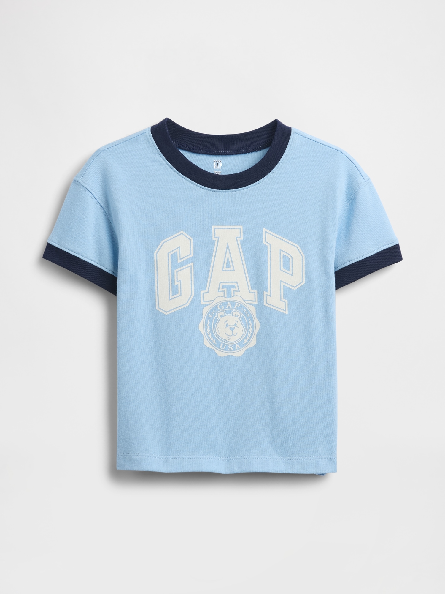 GAPロゴ リンガーTシャツ (幼児・ベビー)-0