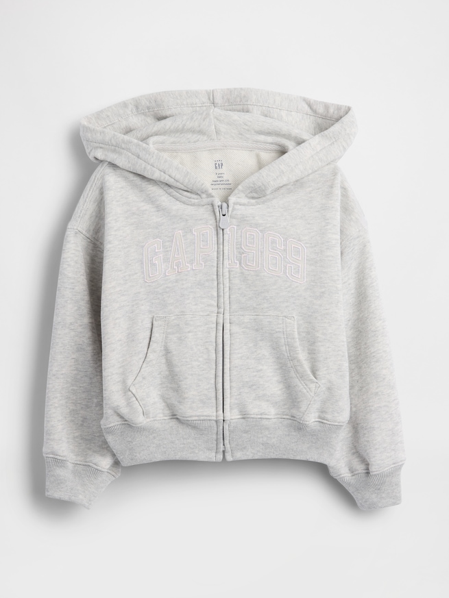 ヴィンテージソフト フレンチテリー GAPロゴ ジップアップパーカー (幼児・ベビー)-0