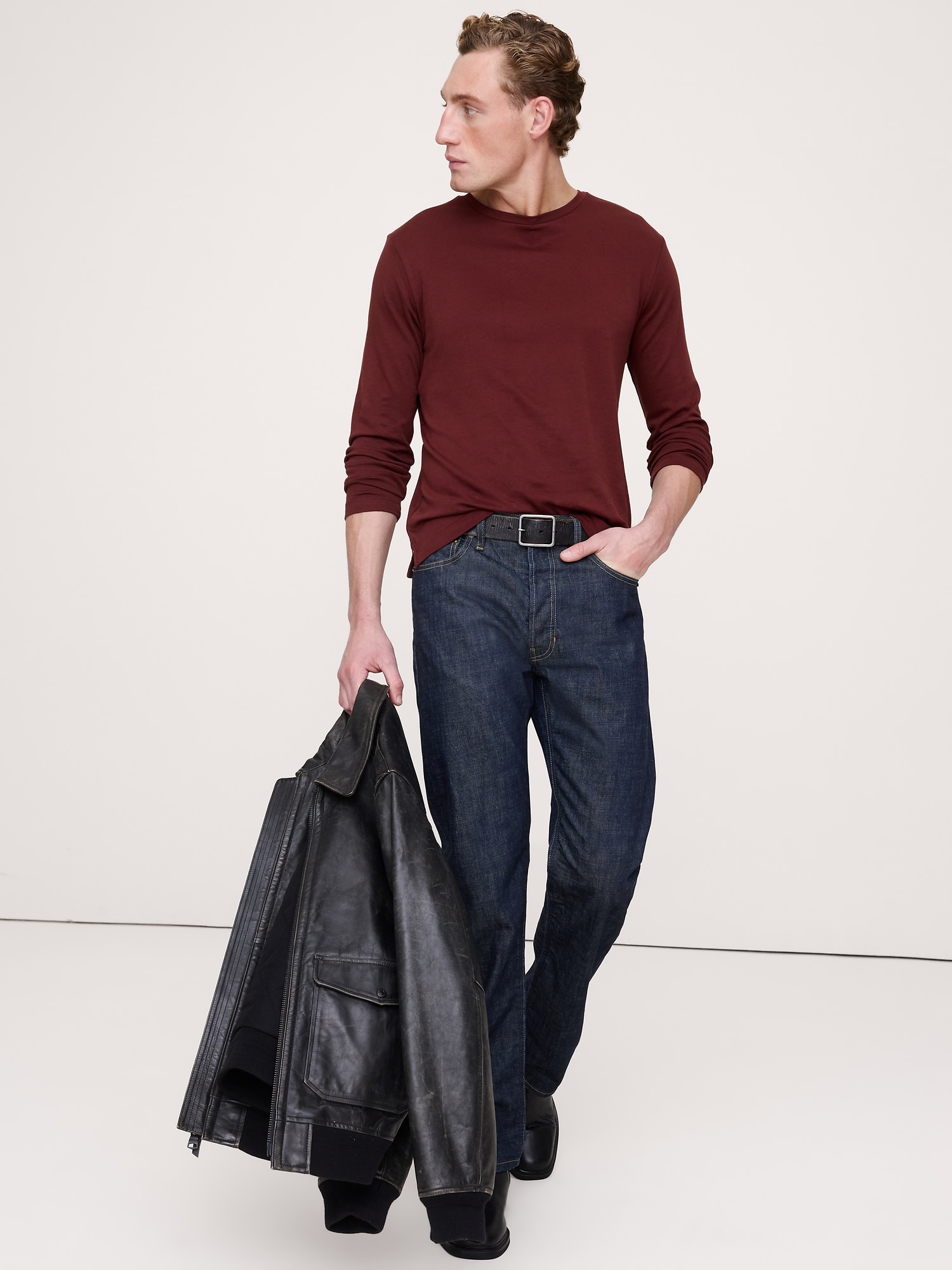 Luxury-Touch Long-Sleeve T-Shirt