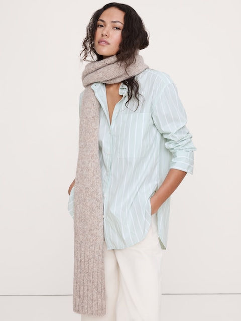 The Oversized Shirt in Cotton Poplin