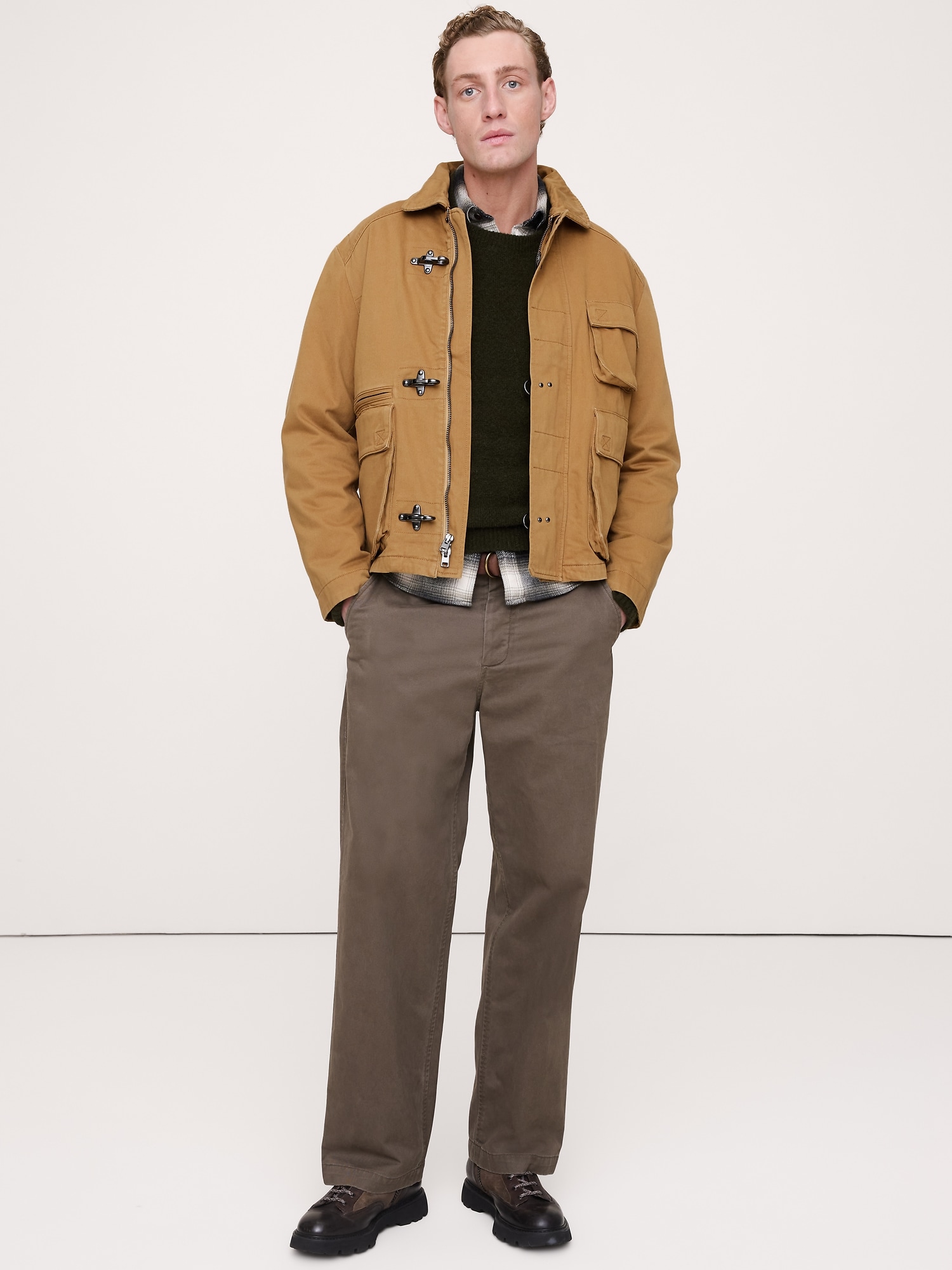 VESTE À FERMOIR POMPIER EN COTON