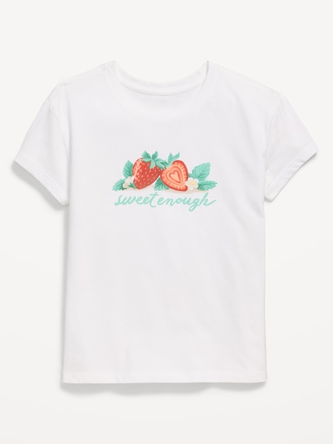T-SHIRT À MANCHES COURTES À IMPRIMÉ POUR FILLE