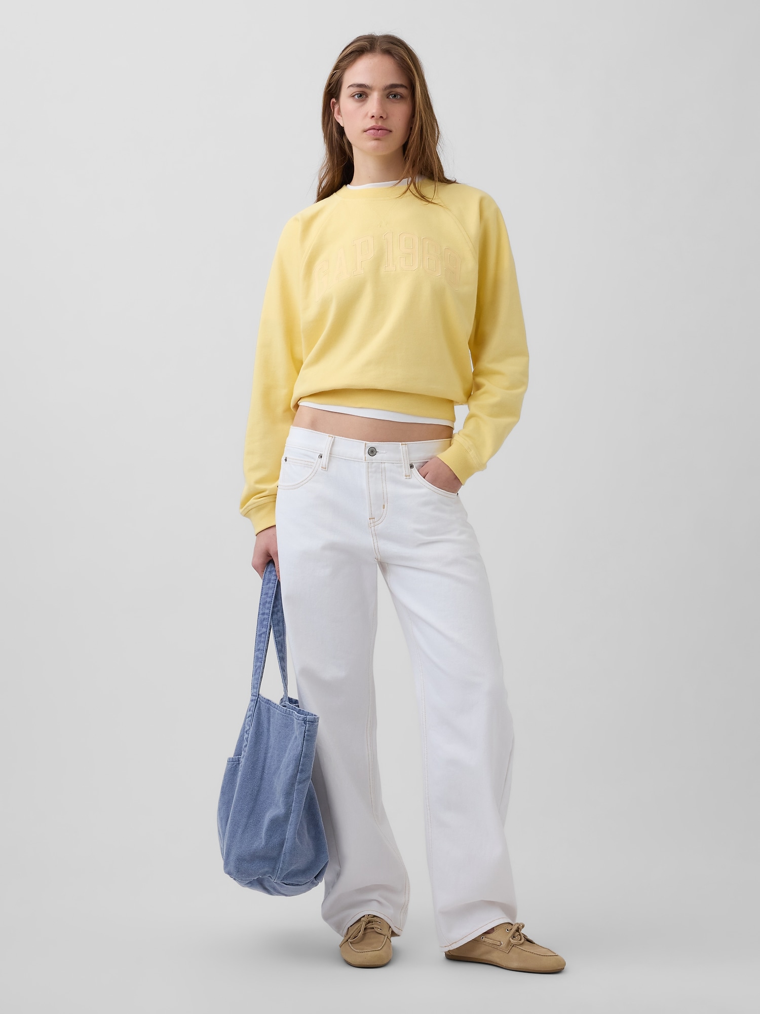 フレンチテリー ラグラン GAPロゴスウェットシャツ-1