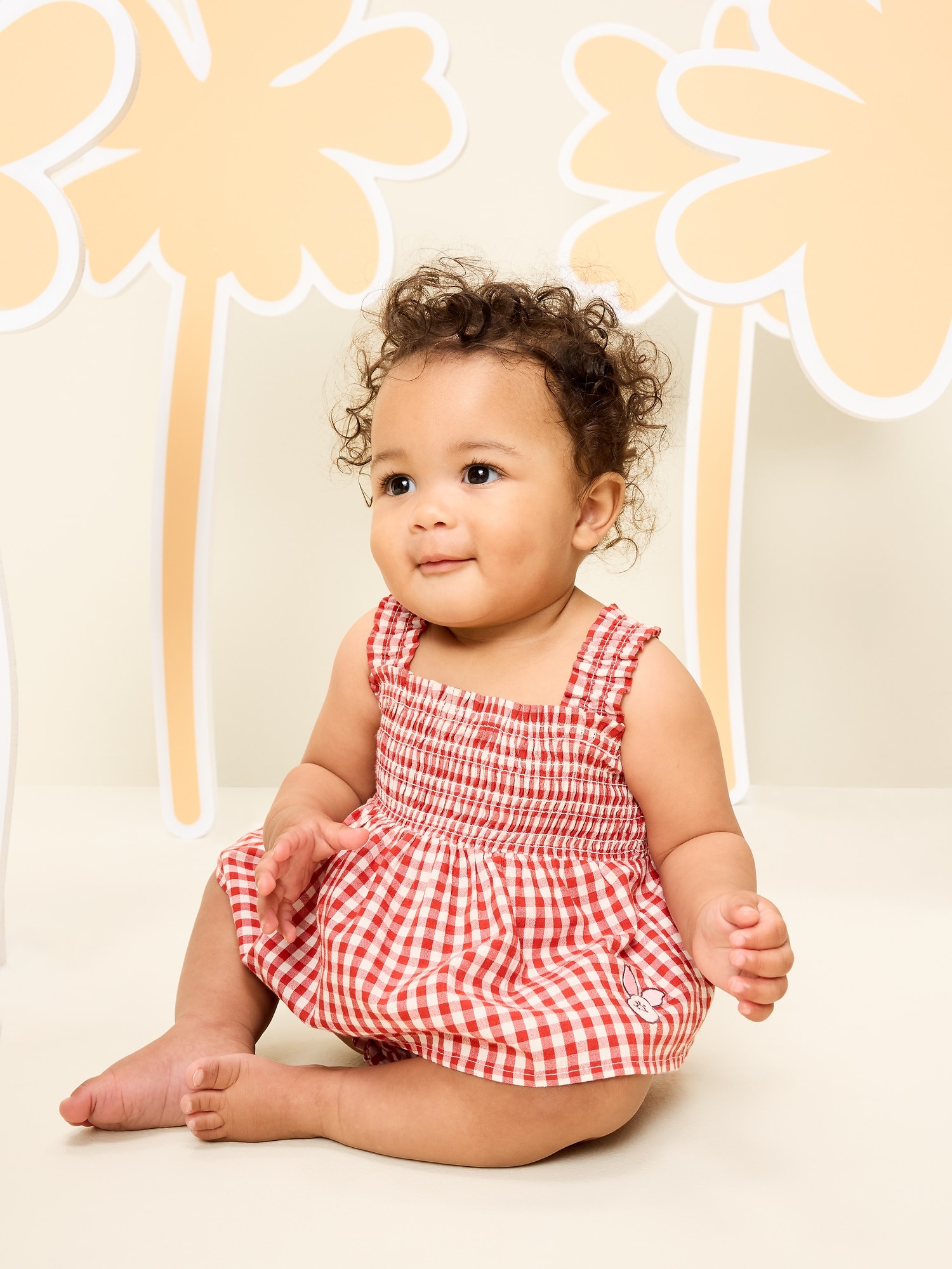 Old Navy x Disney Winnie the Pooh Smocked Skirt One-Piece for Baby