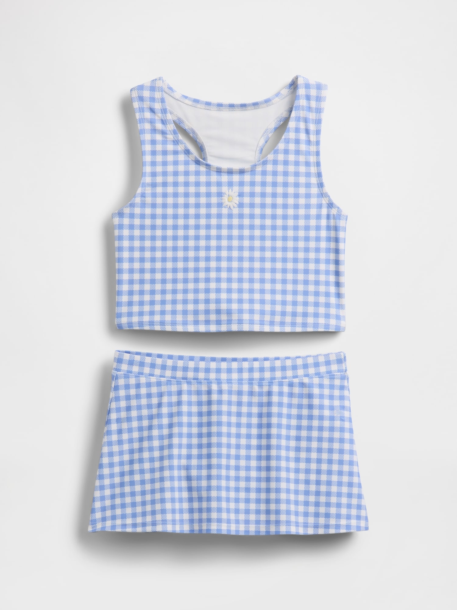 ENSEMBLE TANKINI ET JUPE-SHORT DE BAIGNADE POUR ENFANT
