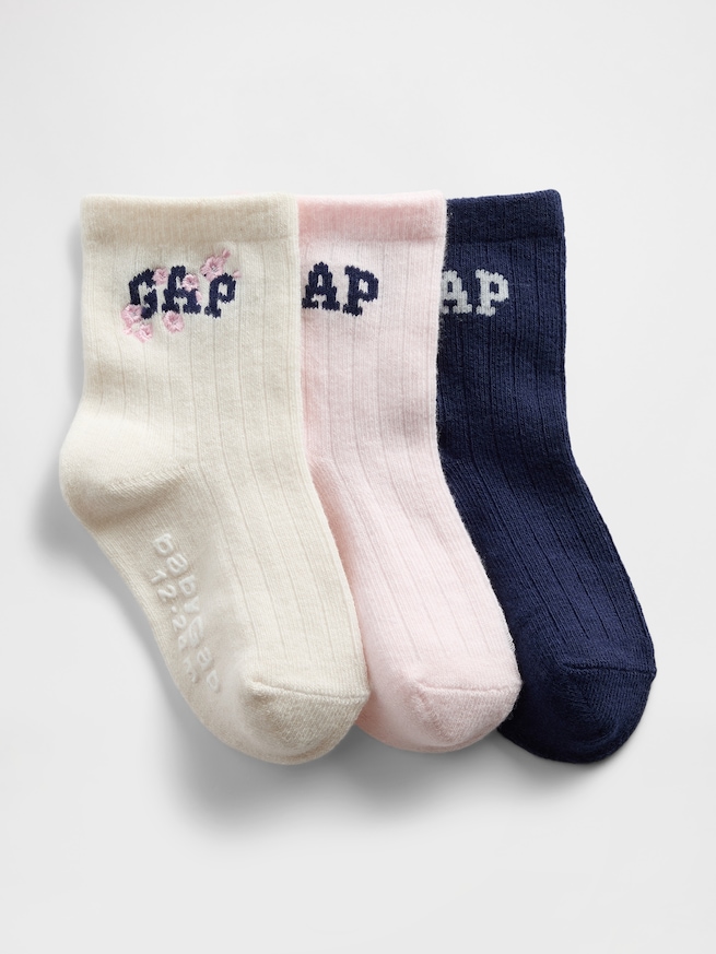 SAKURA GAPロゴ ソックス 3足セット (幼児・ベビー)-0