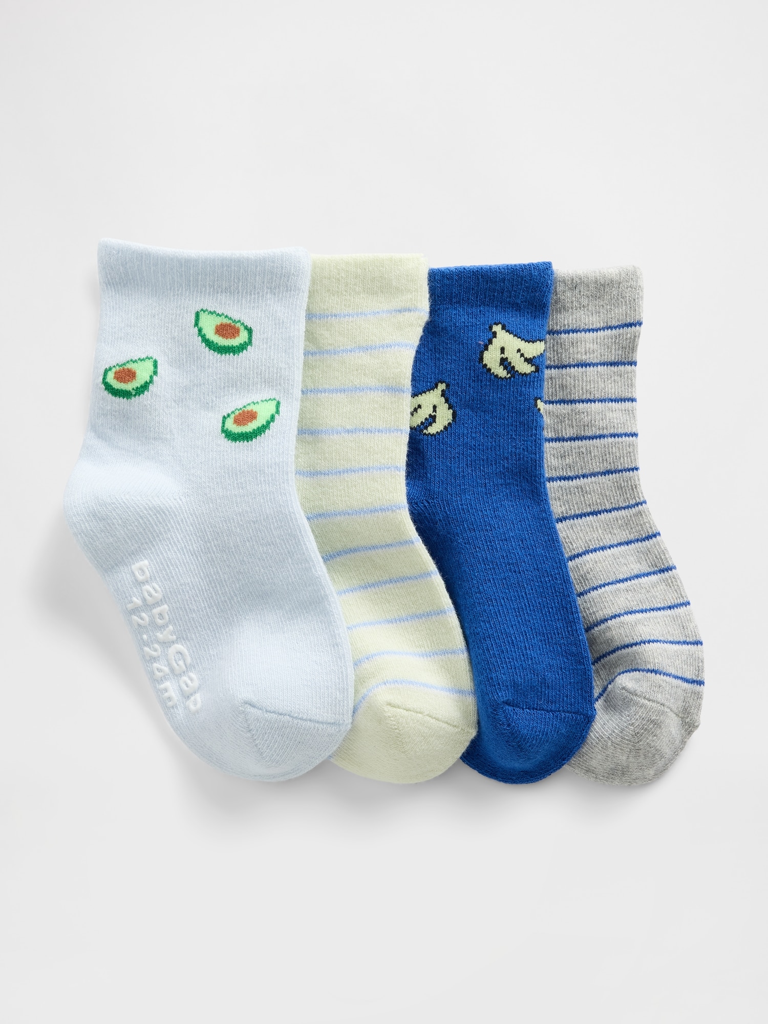 Toddler Quarter Crew Socks (4-Pack)