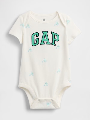 はじめてのお気に入り オーガニックコットン GAPロゴ ボディスーツ (ベビー)