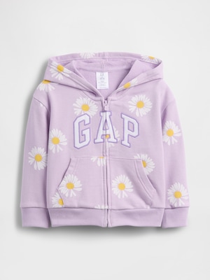 babyGap リラックスフィット GAPロゴ フレンチテリー ジップアップパーカー