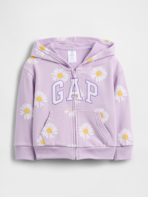 babyGap リラックスフィット GAPロゴ フレンチテリー ジップアップパーカー