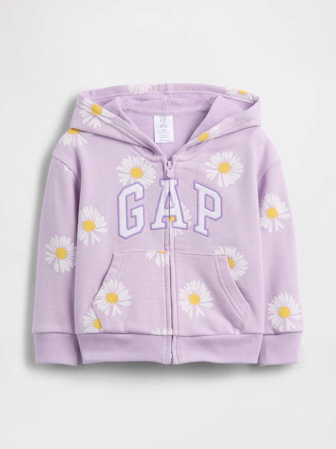 babyGap リラックスフィット GAPロゴ フレンチテリー ジップアップパーカー-0