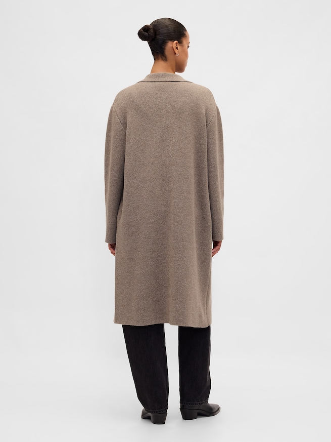 コットンブレンド カーディガンコート-2