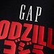 ゴジラ ビンテージソフトグラフィック GAPロゴ ジップアップパーカー (キッズ)