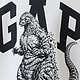 ゴジラ ヴィンテージソフト グラフィック GAPロゴ スウェットシャツ (キッズ)