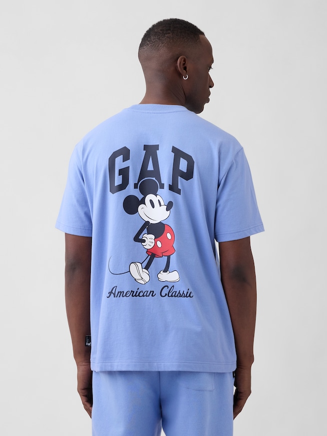 Gap &times; ディズニー エブリディ ソフト リラックスフィット GAPロゴTシャツ-1
