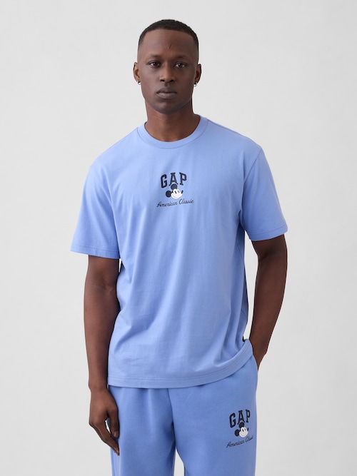 Gap &times; ディズニー エブリディ ソフト リラックスフィット GAPロゴTシャツ