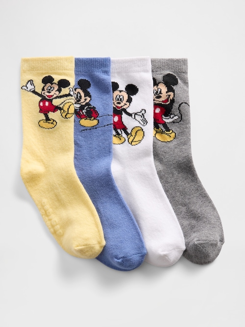 babyGap &times; ディズニー ミッキーマウス クルーソックス 4足セット