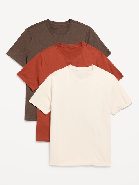 T-SHIRT RAS DU COU UNI POUR HOMME (PAQUET DE 3)