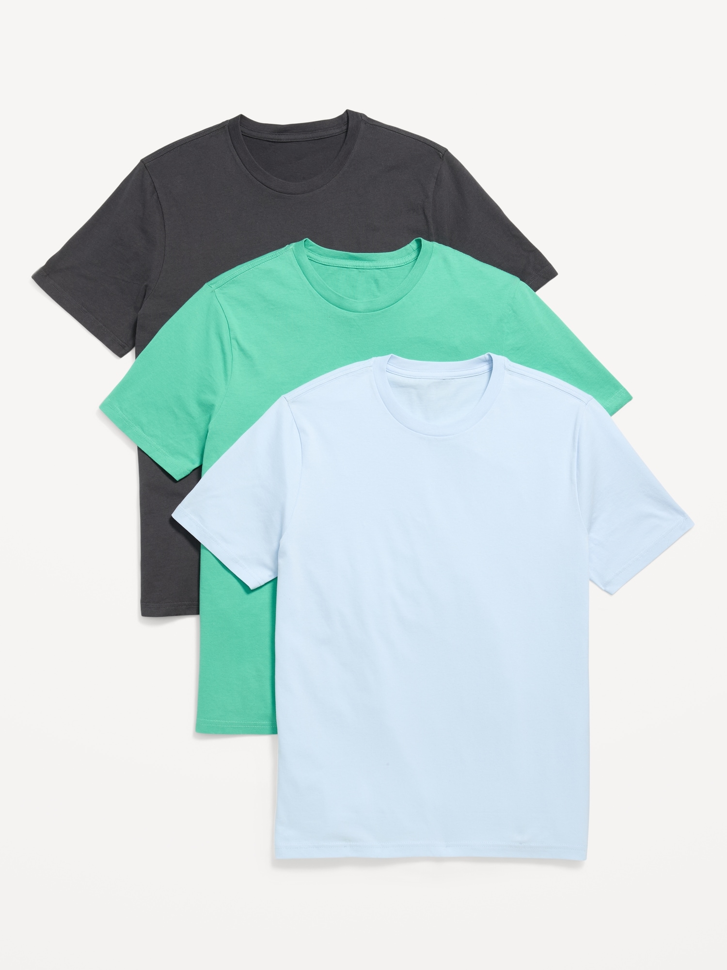 T-SHIRT RAS DU COU UNI POUR HOMME (PAQUET DE 3)