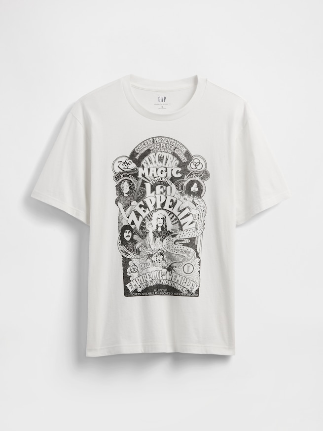 レッド・ツェッペリン リラックスフィット グラフィックTシャツ-4