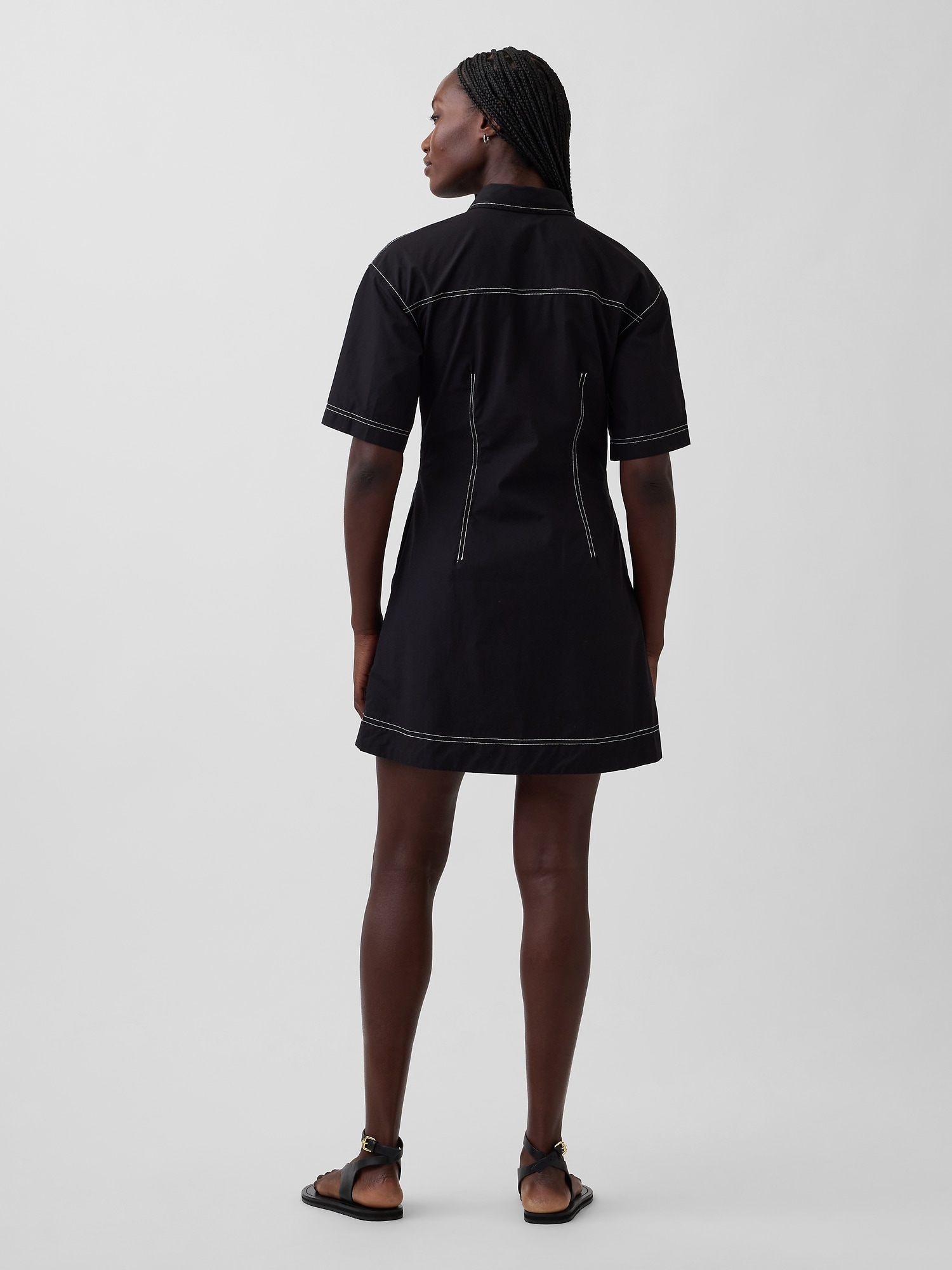 Poplin Mini Shirtdress